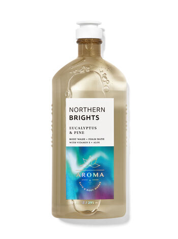 Aroma Brights do Norte: Pinheiro Eucalipto Gel de Banho e Espuma - O Retalho