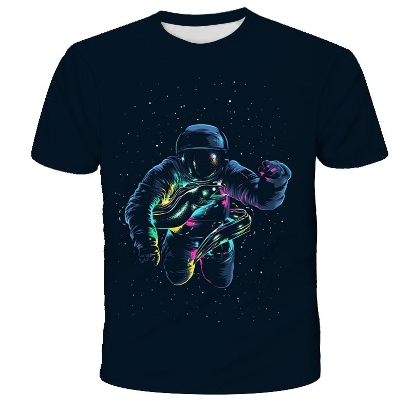 Camiseta astronauta com estampa digital - O Retalho