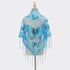 Lace Hollow-out Solid Color Triangle Women's Scarf - O Retalho