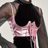 French Style European And American Fried Street Dark Girl Wrapped Chest Strap Waist Seal - O Retalho