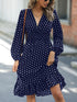 Vestido de Manga Longa com Bolinhas - O Retalho