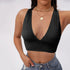 Crop top Decote Em V - O Retalho