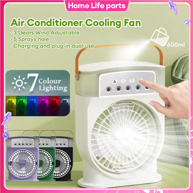 Ar-Condicionado Portátil USB com Ventilador de Refrigeração❄️🌈💨 - O Retalho