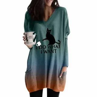 Ladies New Long Sleeve Dress - O Retalho
