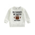 Kids Rugby Letters Print Pullover Long Sleeve Sweatshirt - O Retalho