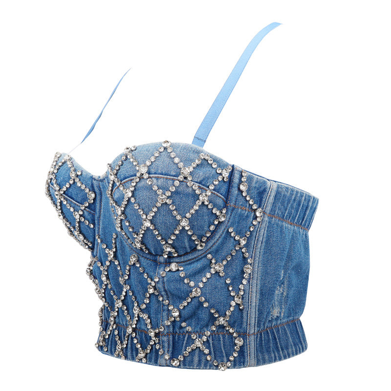 Crop-top de jeans - O Retalho