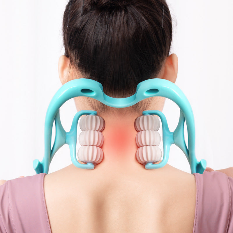 Massageador Cervical com 6 Rolos
