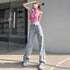 Jeans largo para mulheres - O Retalho