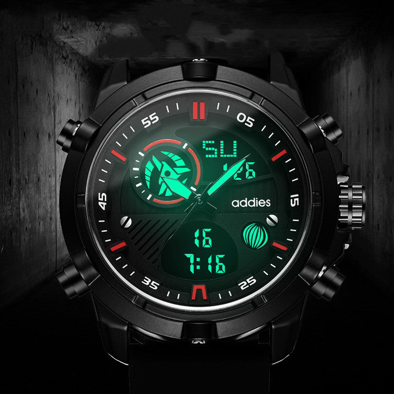 Relógio de metal luminoso esportivo aquático masculino - O Retalho
