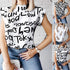 Blusa de manga curta com estampa - O Retalho