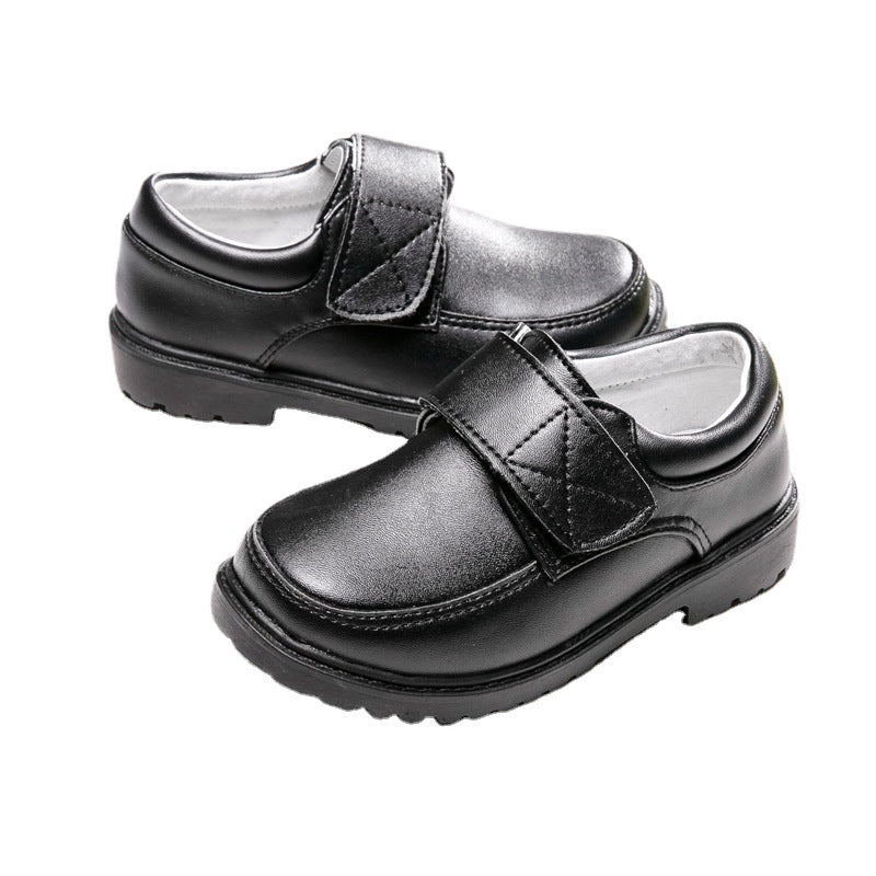Sapatos de couro pretos para meninos - O Retalho