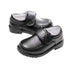 Sapatos de couro pretos para meninos - O Retalho