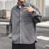 Camisa veluda solta da moda masculina - O Retalho