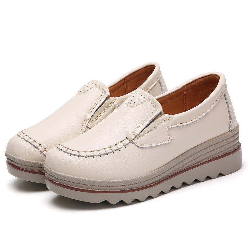 Sapatos casuais para mulheres em couro - O Retalho