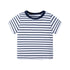 Camiseta listrada de manga curta casuais para menino - O Retalho