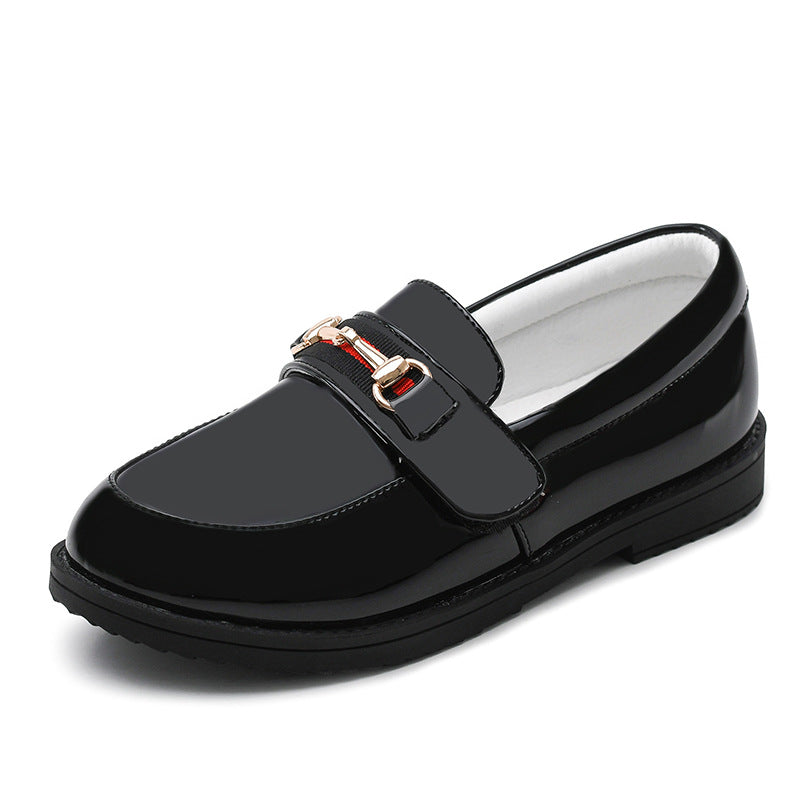 New Korean Black British Style Casual Shoes - O Retalho