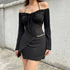 Vestido Preto com Mangas longas - O Retalho