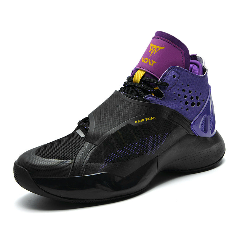 Tênis de basquete com sola grossa de velcro de alta qualidade para outono e inverno para homens - O Retalho
