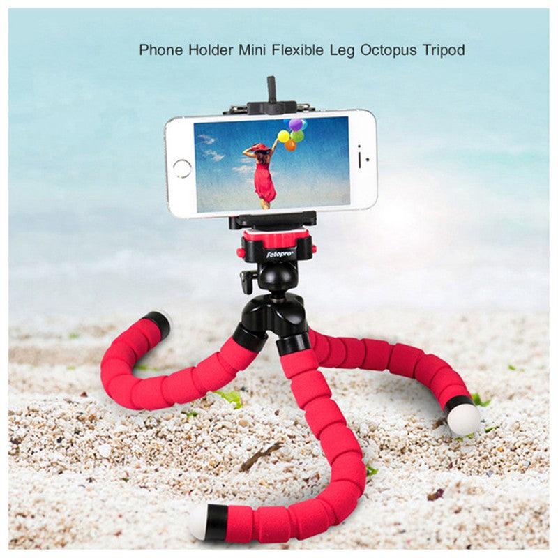 Mini Tripé Octopus Flexível para Smartphone e Câmera GoPro 10/9 - Acessório Versátil e Compacto - O Retalho