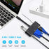 Conversor de display (Tela) duplo HD Type-c para HDMI VGA 5 em 1 - O Retalho