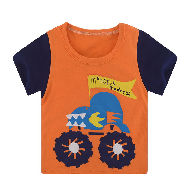 Camiseta de manga curta para menino - O Retalho