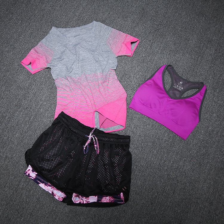 Conjunto Feminino de Yoga com 3 Peças - Estilo e Desempenho para Seus Treinos de Verão - O Retalho