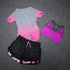 Conjunto Feminino de Yoga com 3 Peças - Estilo e Desempenho para Seus Treinos de Verão - O Retalho