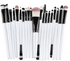 Conjunto de pincéis de maquiagem: pincel para pó solto, pincel de blush e pincel de sombra. - O Retalho