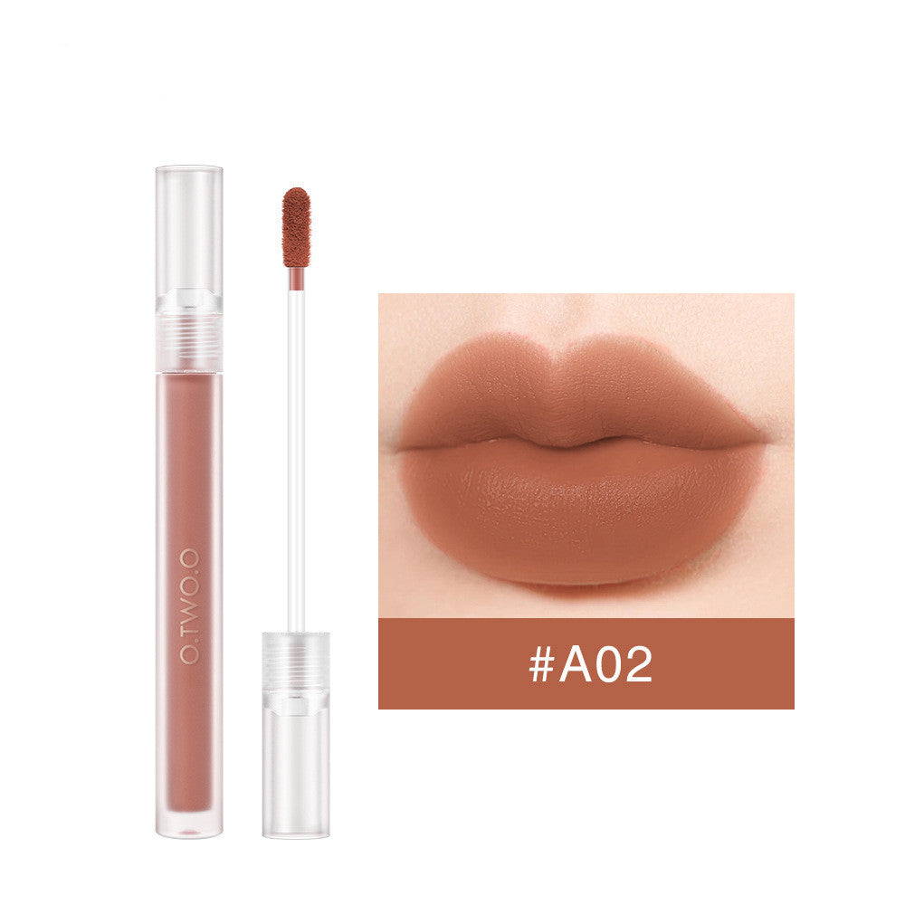 O.TWO.O Matte Waterproof Long Lasting Non-stick Moisturizing Lip Glaze - O Retalho