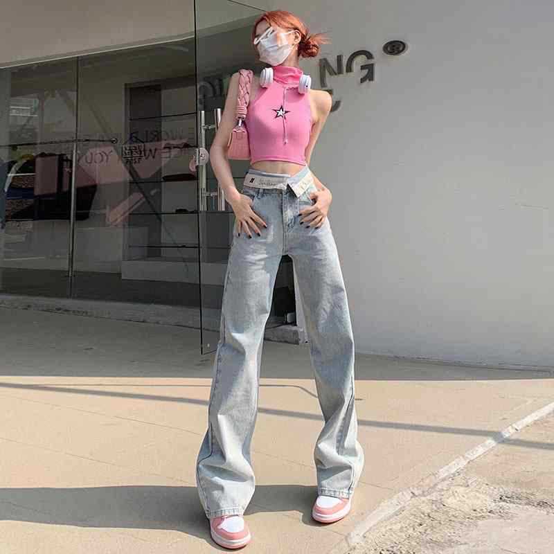 Jeans largo para mulheres - O Retalho