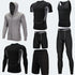 Conjunto de Roupas Esportivas para Corrida Masculina - 7 Peças para Corrida, Basquete e Academia - O Retalho