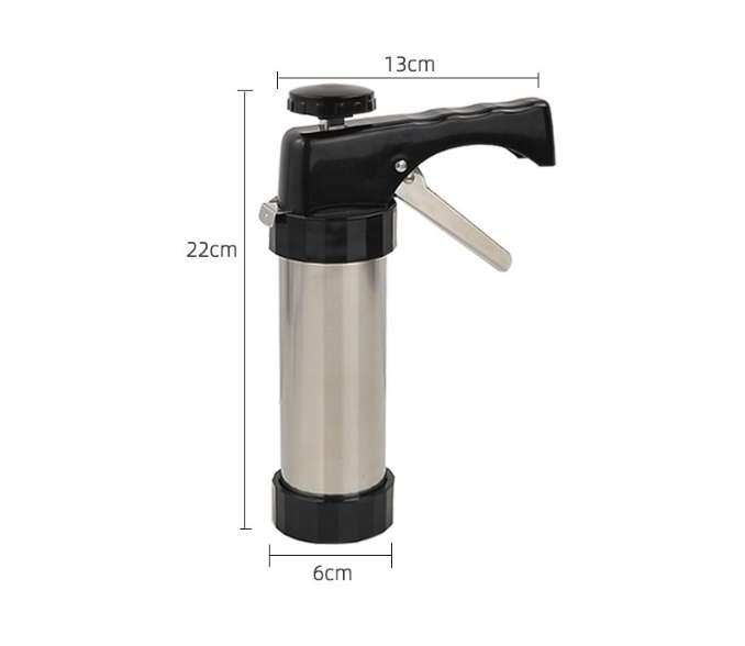 Máquina de Biscoitos em Aço Inoxidável - Asse Biscoitos e Decore Bolos com Facilidade - O Retalho
