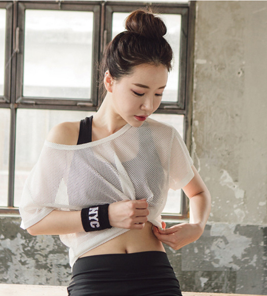 Top Crop Mesh para Yoga e Esportes: Estilo e Conforto para suas Práticas - O Retalho