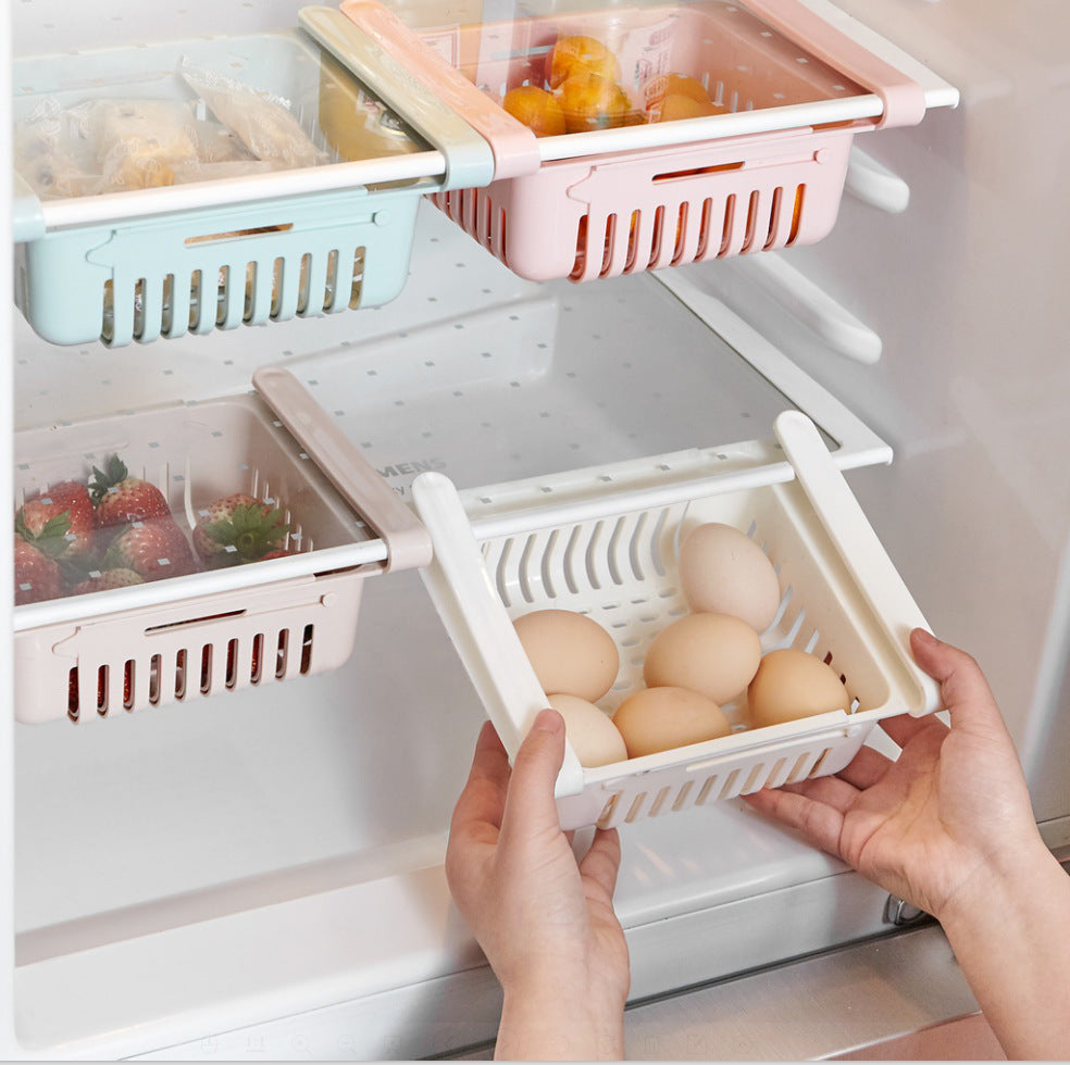 Organizador de Geladeira com Design Ajustável - Mantenha Sua Cozinha Organizada - O Retalho