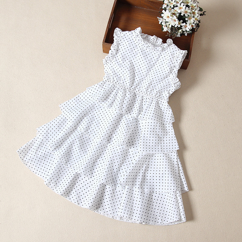 Vestido de manga curta para verão das meninas - O Retalho