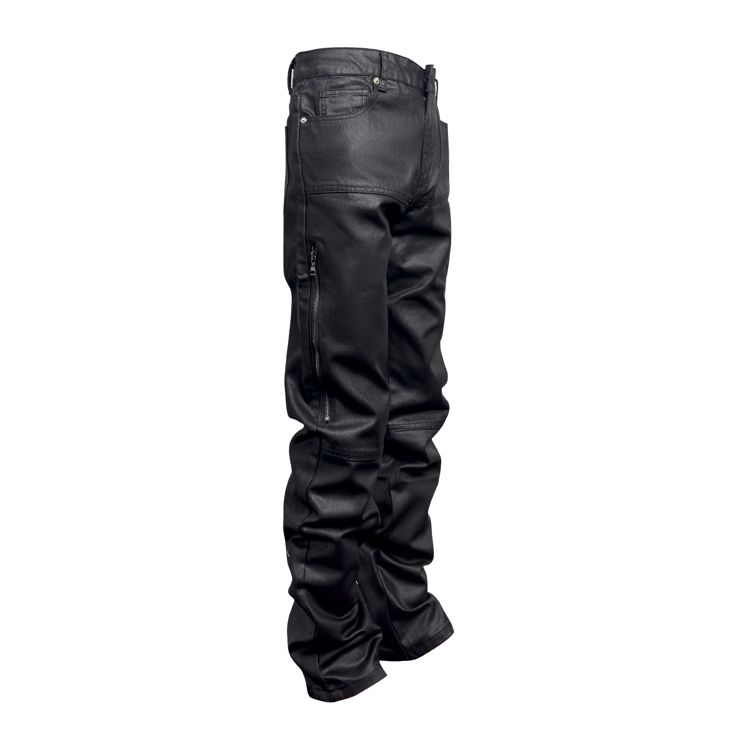 Calça Jeans Designer Zip Black Roxed - Elegância e Estilo Moderno - O Retalho