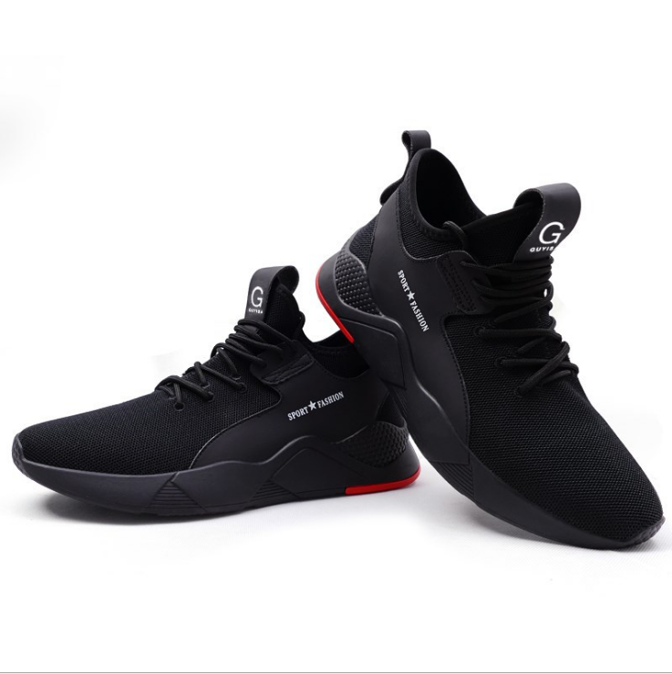 Sapatos com biqueira de aço de outono para homens de segurança à prova de perfurações - O Retalho