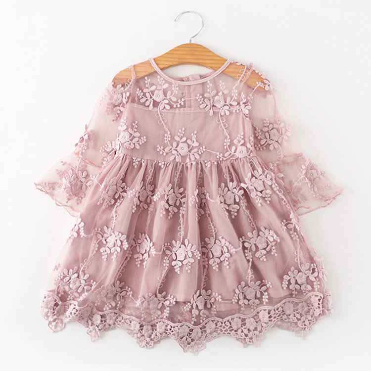 Vestido Com Laço E Gola Redonda - O Retalho