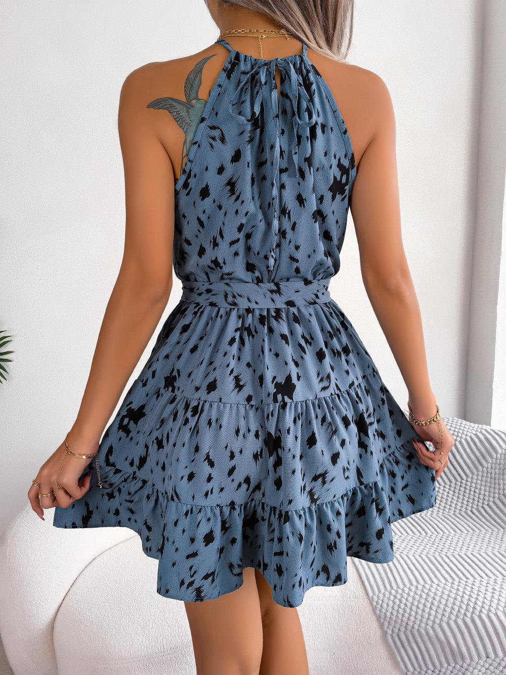 Vestido Casual com Estampa de Leopardo - O Retalho