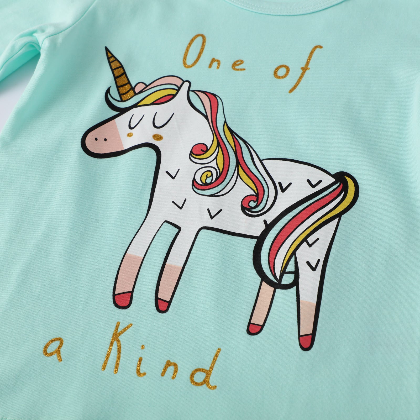 camisolas com desenho de unicórnio de meninas para inverno - O Retalho