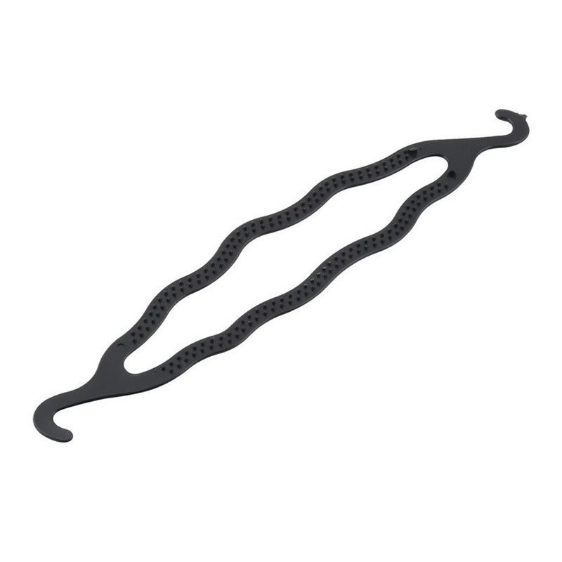Hairstyle double hook hairpin Plastic Korean hair dryer Meatball head flower skull magic hair stick - O Retalho