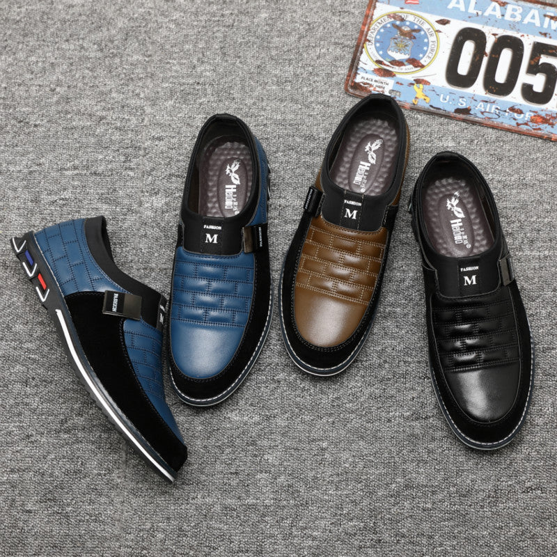 Sapatos casuais de couro para homens - O Retalho