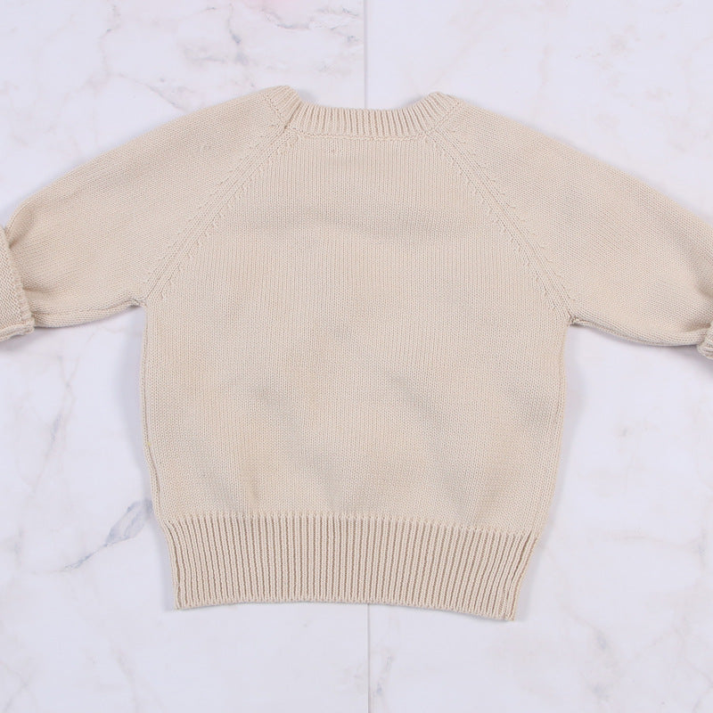 suéter casual para criança com design bolas - O Retalho