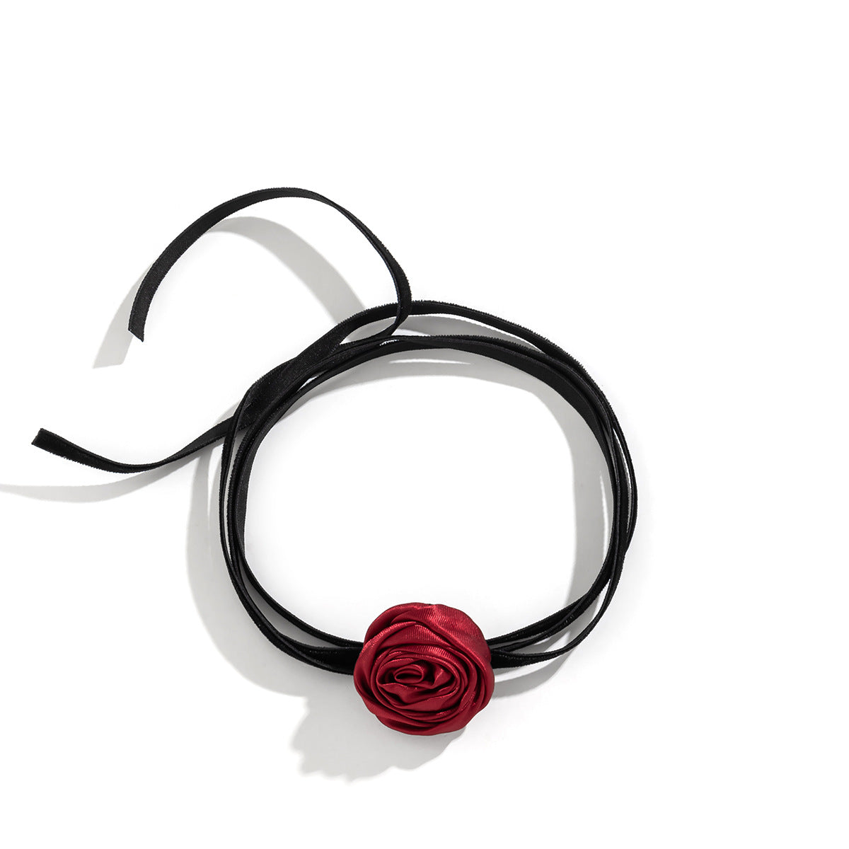 Colar De Strass De Camélia Retrô Para Mulheres - O Retalho