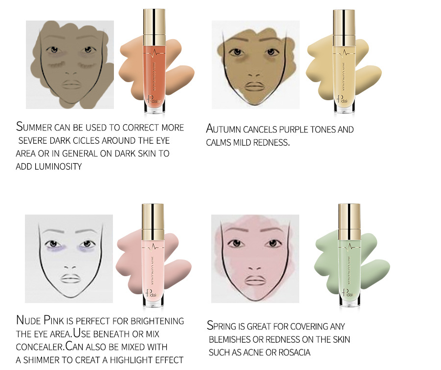 Base de maquiagem profissional Pudaier Foundation Moisturizer - O Retalho