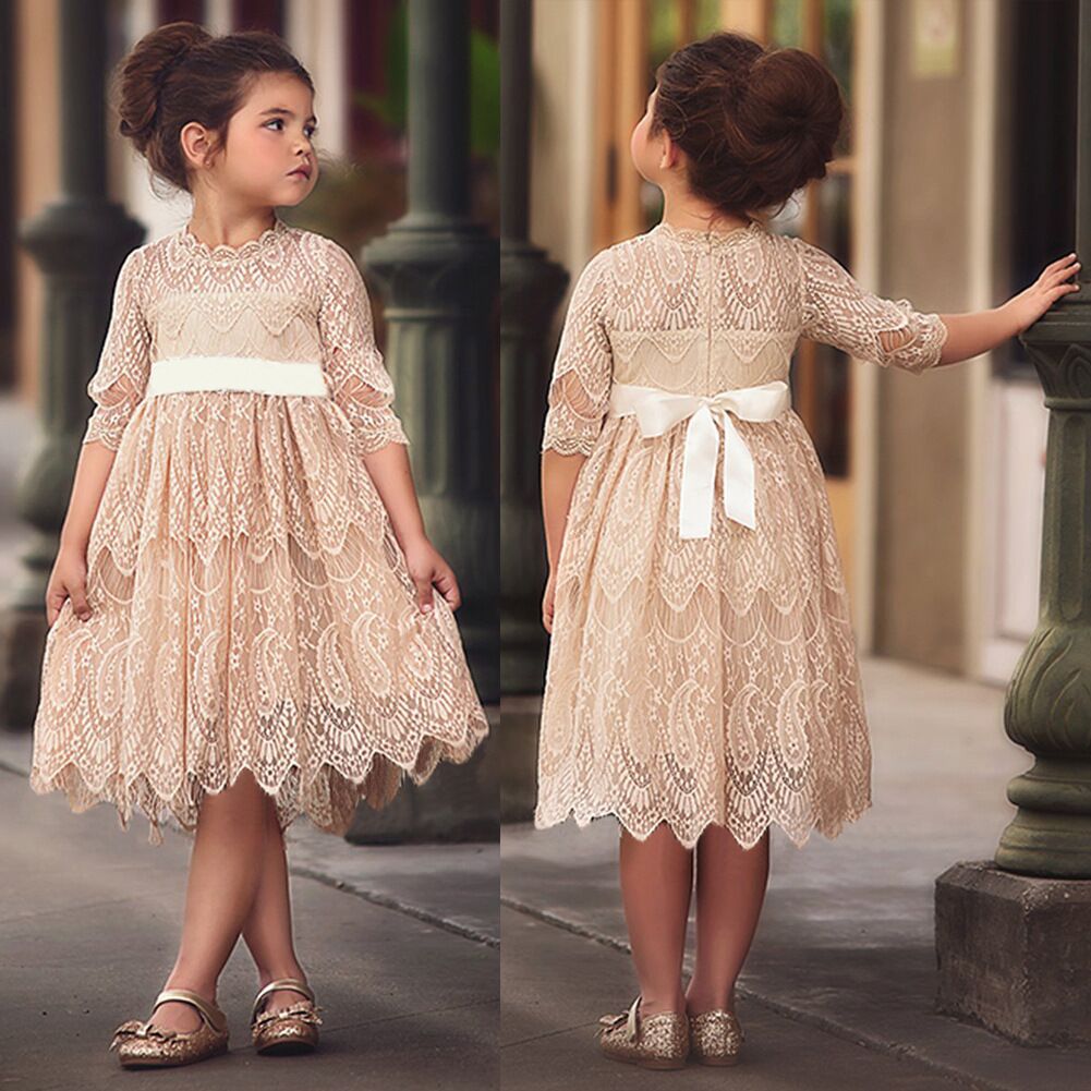 Vestido Com Laço E Gola Redonda - O Retalho