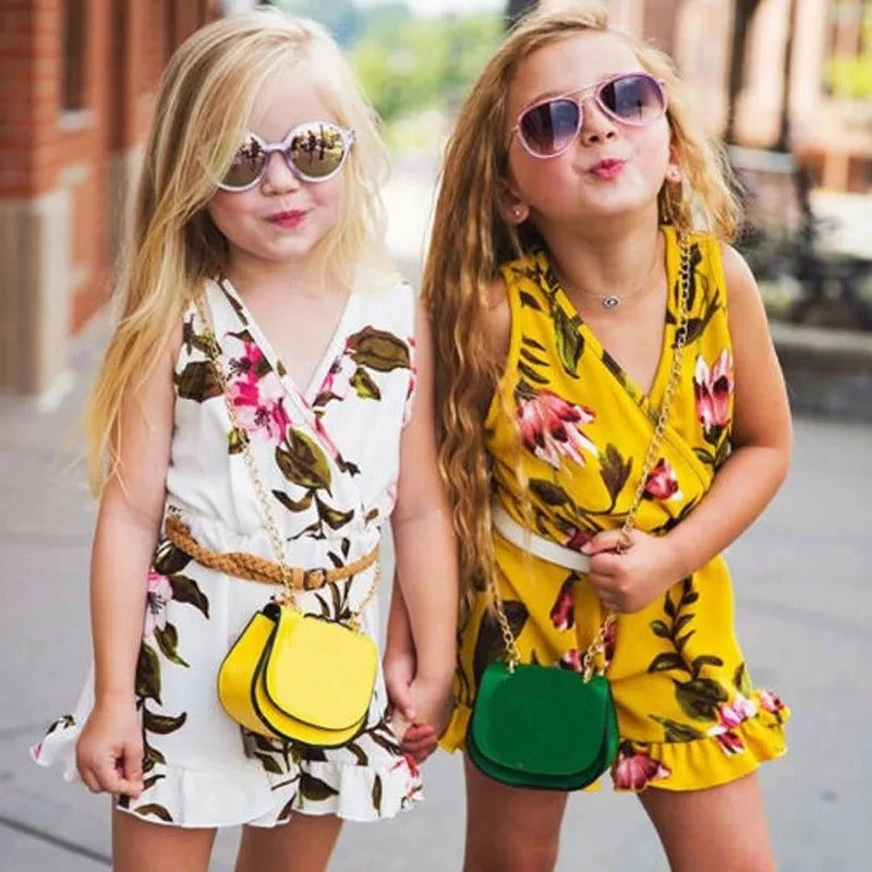 Roupas florais para meninas no verão - O Retalho