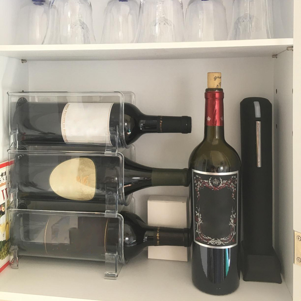 Porta-Vinho Empilhável - Organização e Estilo para Seu Espaço! - O Retalho