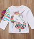 camisola infantil com estampa de unicórnio - O Retalho