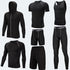 Conjunto de Roupas Esportivas para Corrida Masculina - 7 Peças para Corrida, Basquete e Academia - O Retalho